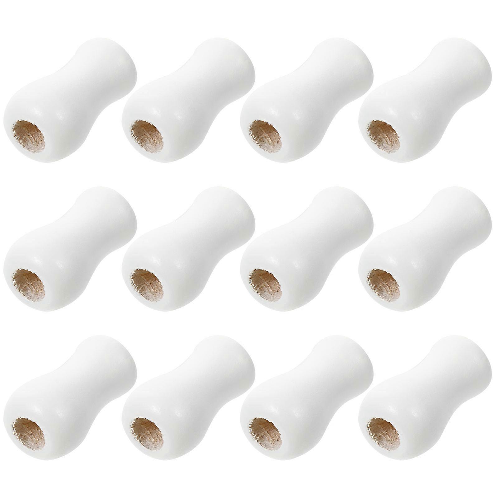 Pull Cord Tassel For Blinds Wooden Knob Design Window Treatment Replacement 1.2×0.8×0.8in Blind Cord Pull 12Pcs