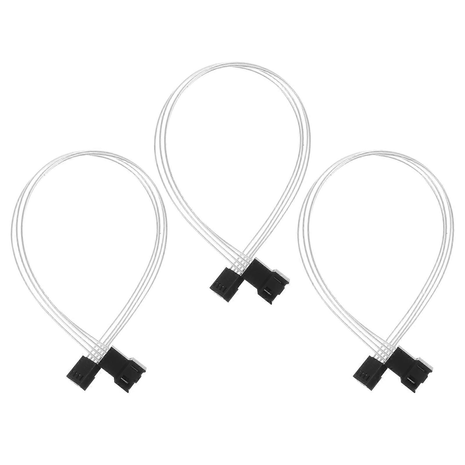 Power Supply Cable Accessory 3Set Perfect For Computer Setups Featuring Silver-Plated Wiring And Professional Technology