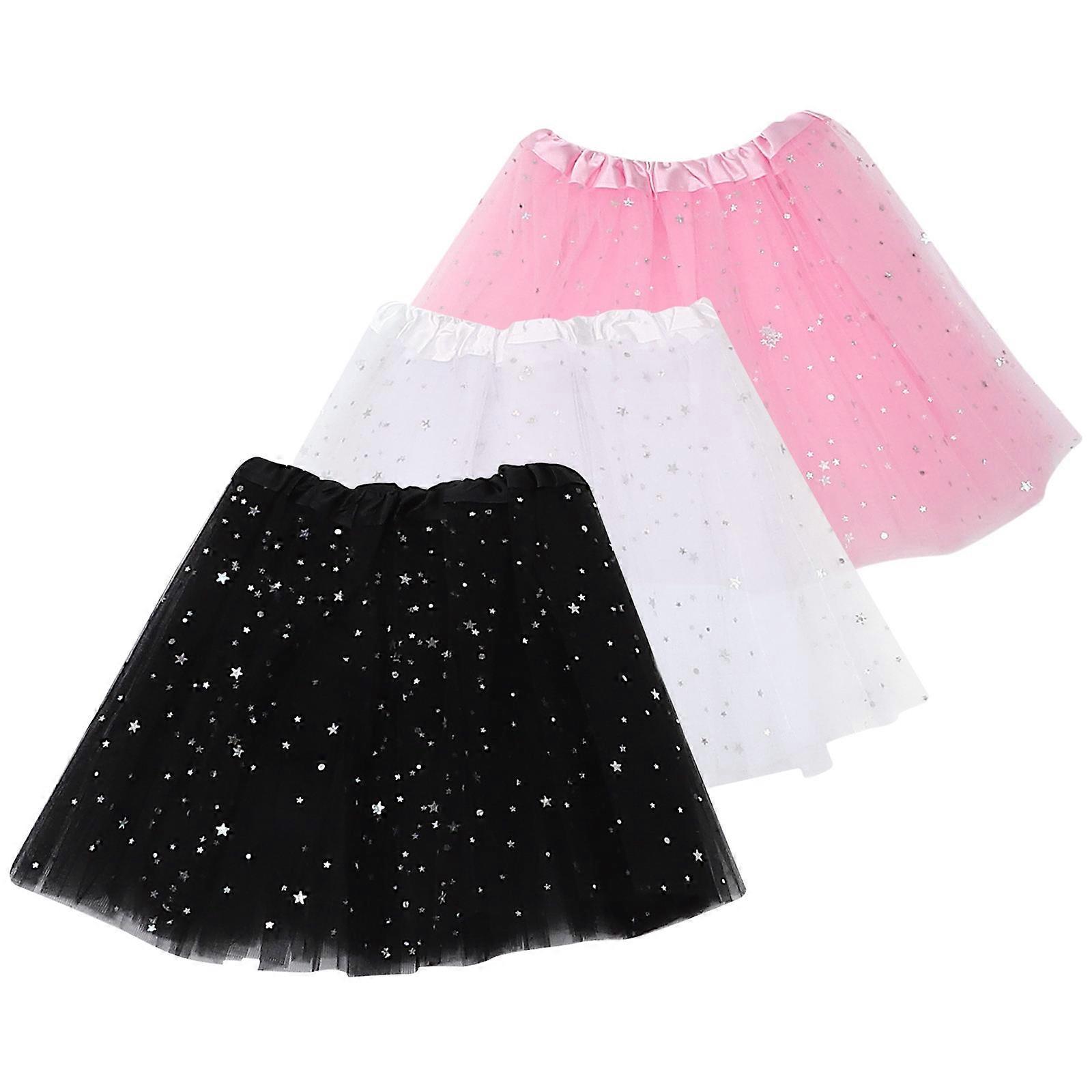 3Pcs Mignon Mesh Tutu Jupe Pour Les Vêtements Pour Enfants Performance Réglable Porter Diverses Occasions Idéal Pour Les Anniversaires