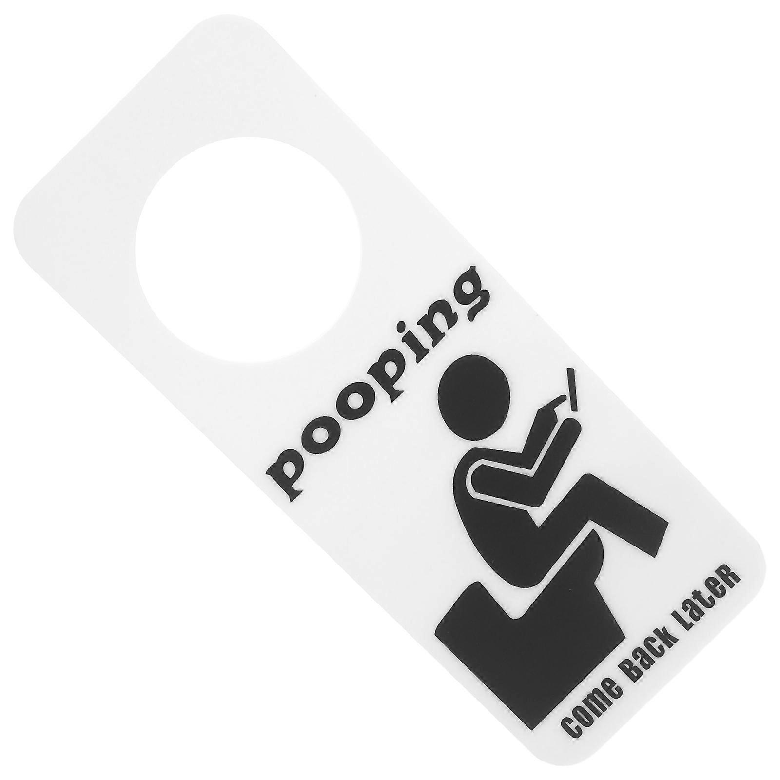 Hanging Restroom Sign, Easy-to-Use Hanger Style, Sturdy Material for Use