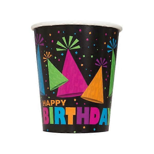 Unique Party Paper Neon Party Cup (Pack of 8) One Size Multicoloured