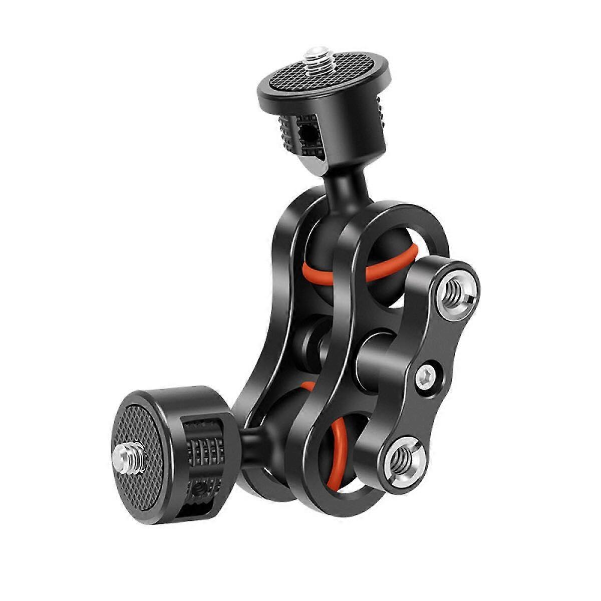 Hand Mount Universal Magic Arm With LED Fill Light For Micro SLR Cameras Monitor Head Mount Black