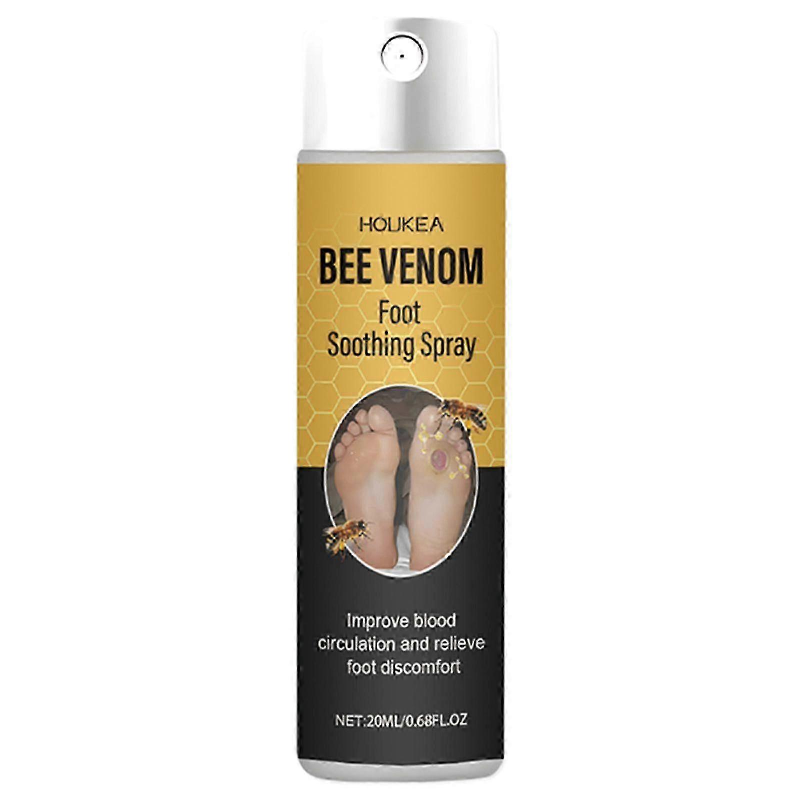 Bee Venom Foot Soothing Spray, Foot Sanitizer Spray with Tea Tree Oil, Quick Relieve Foot Discomfort