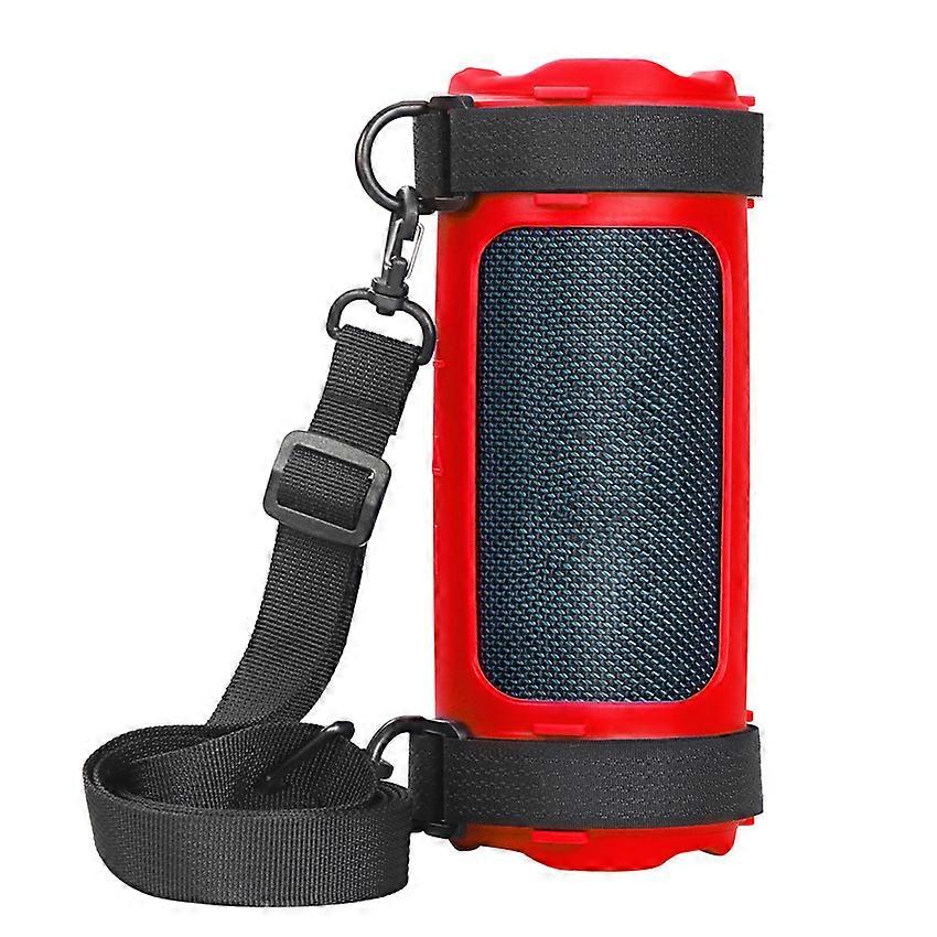 Bluetooth Speaker Silicone Case Protector Accessories Red for JBL FLIP 7 (Does not include speaker)