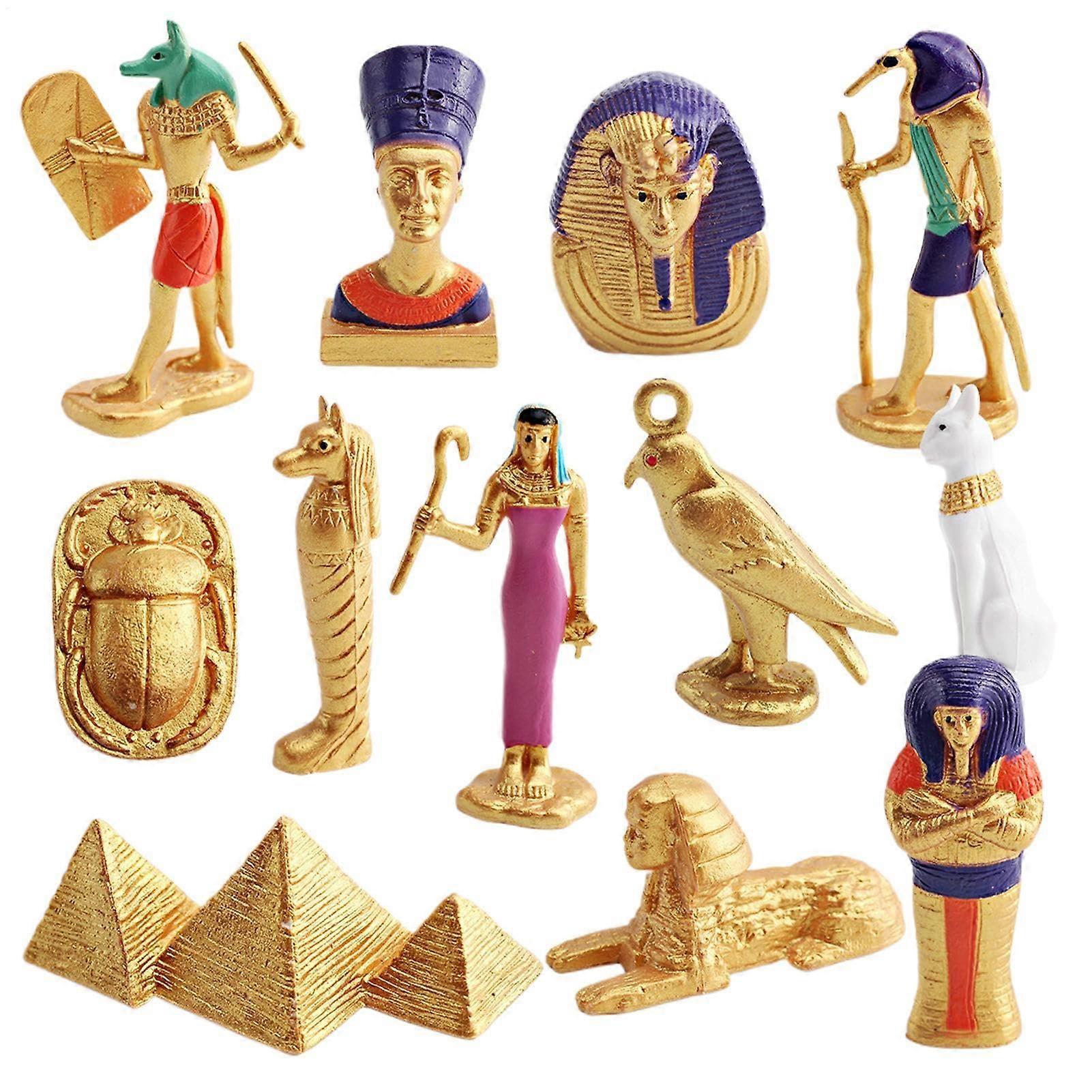 "Schreibtischfigur Ägyptische Figuren Spielsets Kognitive Dekorative Figuren Set Für Kinder Erwachsene Schulprojekte"