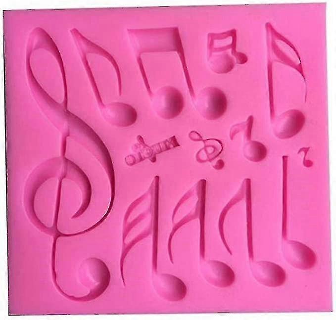 Note Frost Silicone Mold, Pink, Super Soft and Durable, Soundable