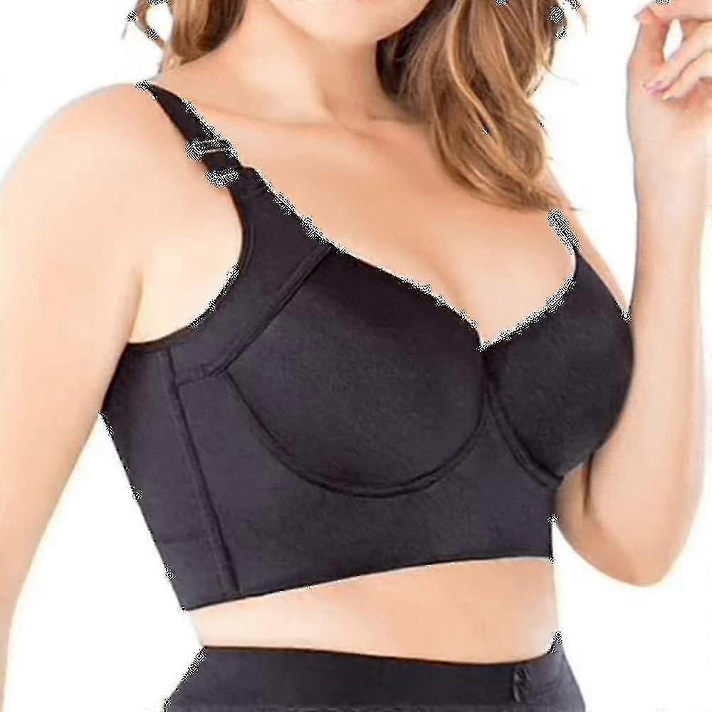Women's Fashion Deep Cup Sculpting Uplift Bra with Full Back Coverage to Hide Fat for a Smooth Look