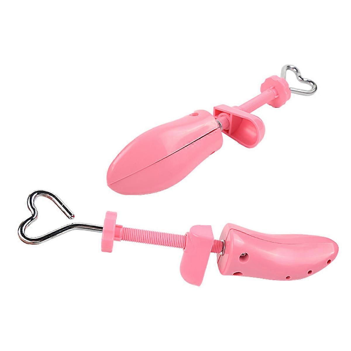 Shoe Fitting Device For Women Adjustable Width Shoe Trees Prevent Deforming Pink 1 Pair