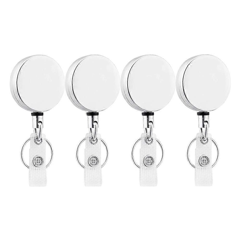 Secure Badge Holder For Teachers And Management In Silver Color 4X4X0.12Cm Daily Use