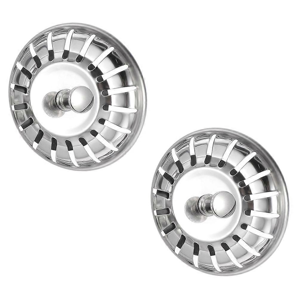 2pcs Durable Sink Lids Drain Covers for Washing Basin Plug Holes Sink Accessories