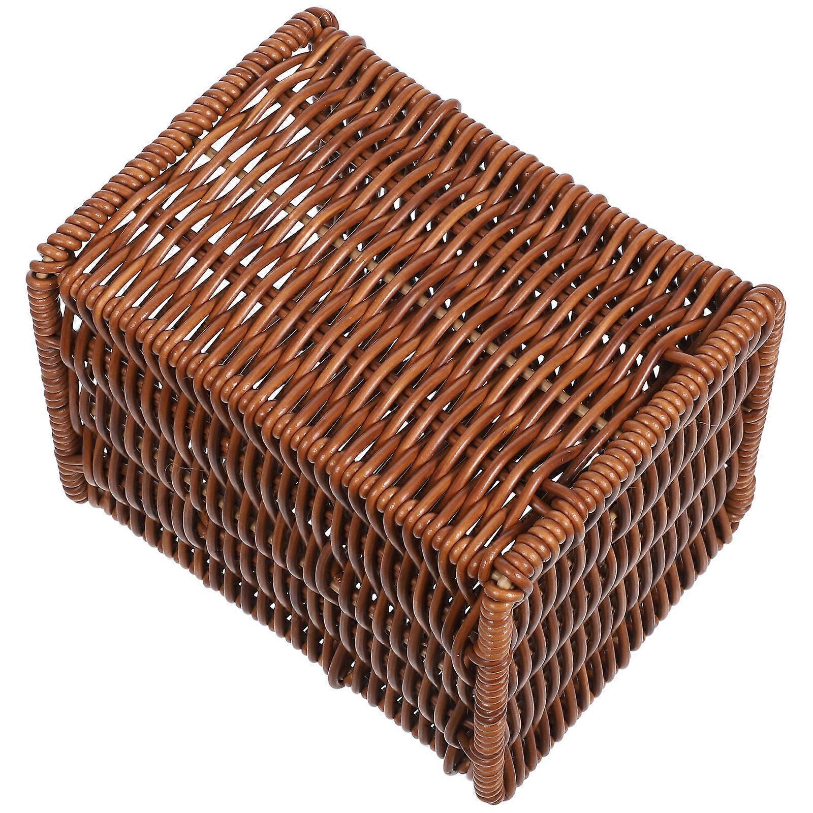 Kitchen Utensils Organization Featuring Woven Design Suitable For Dining Table In Light Brown Color 1Pcs
