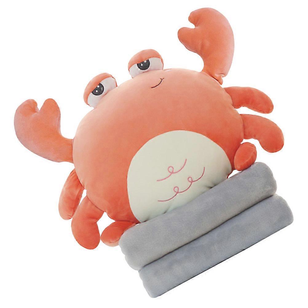 Cartoon Animal Pillow Blanket 1 Set For Office Use Cozy Assorted Color Air Conditioning Carpet