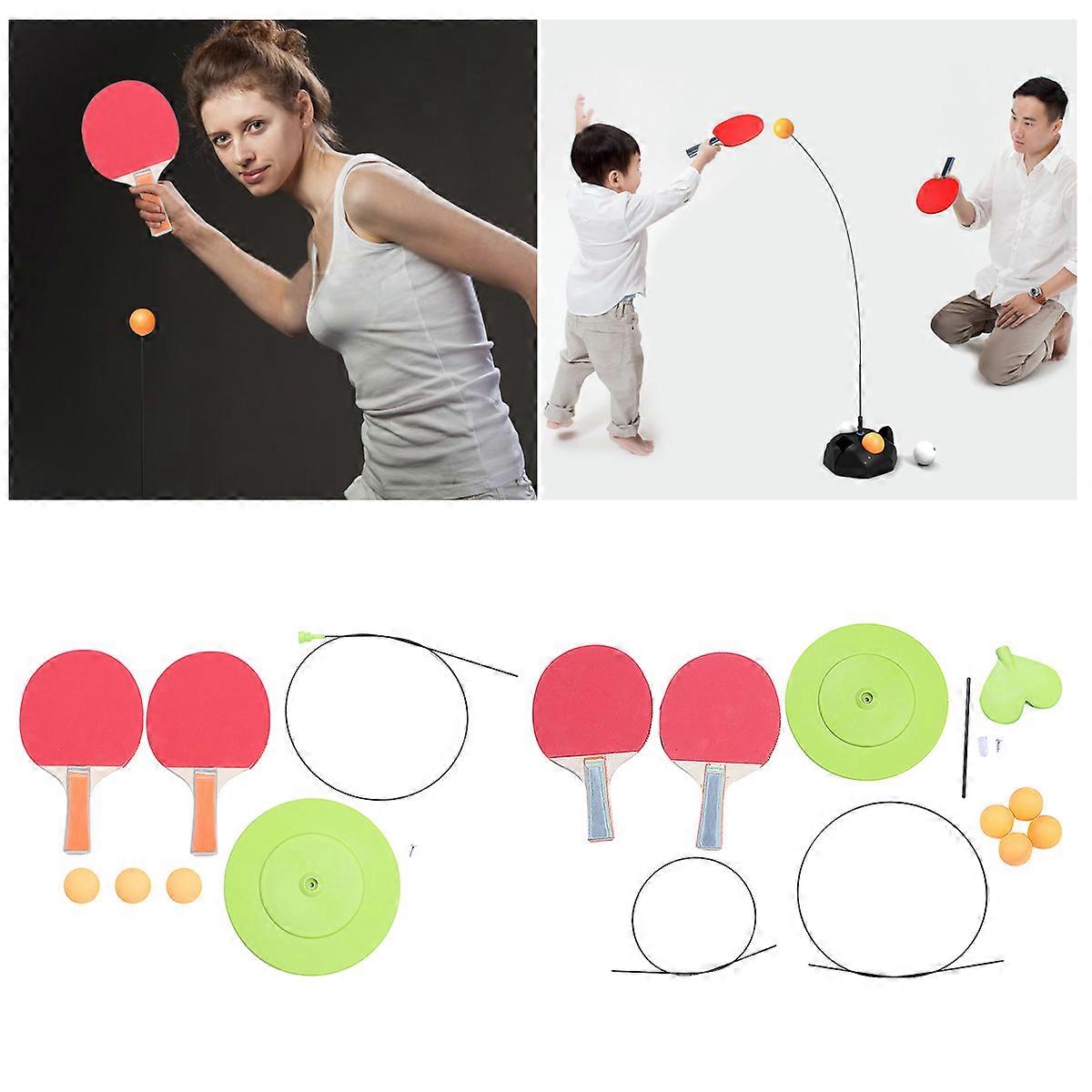 Table Tennis Training Appliance with Elastic Bobbin for Playing Assorted Color PVC More Fun and
