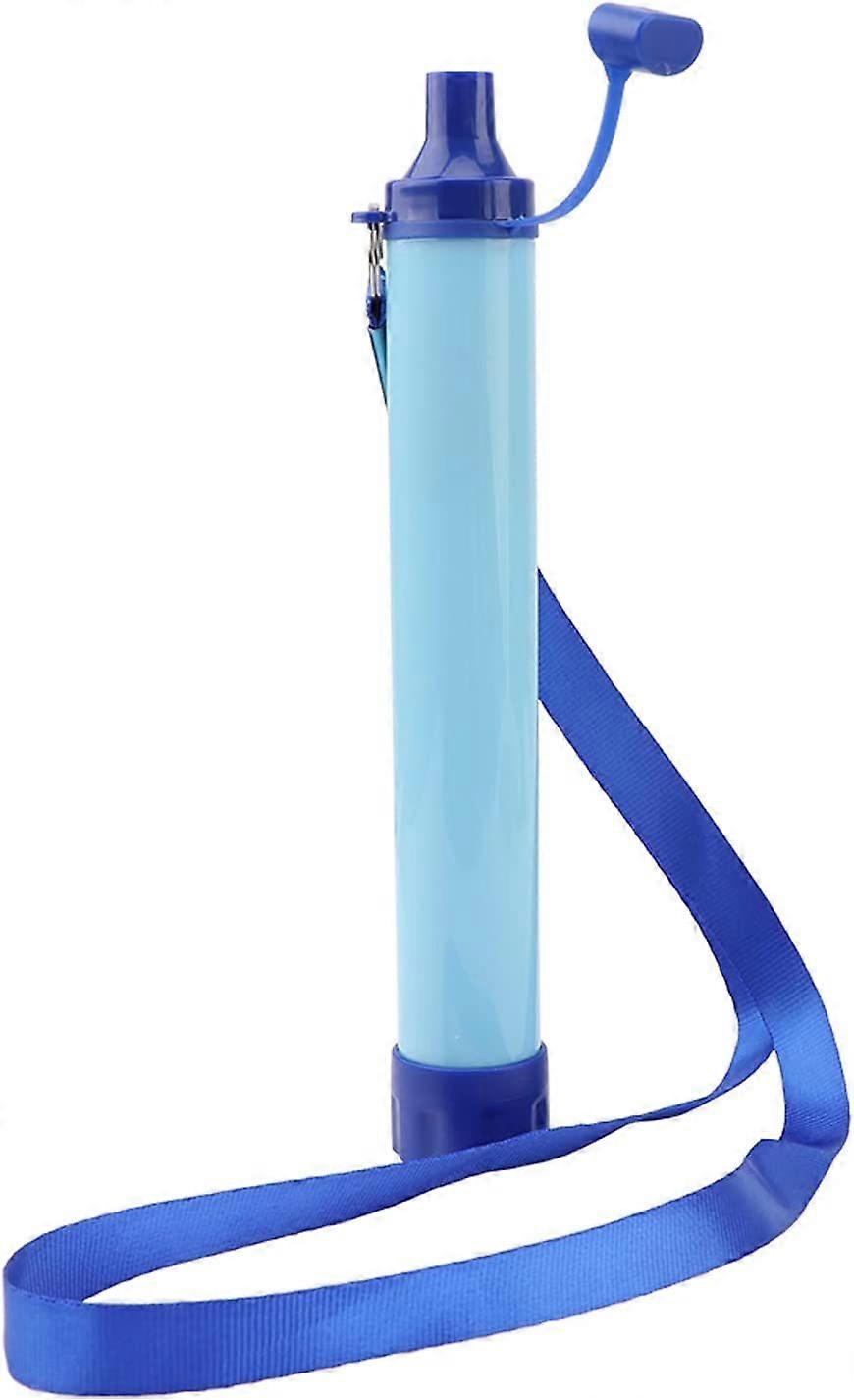 Water Filter Straw - Portable Survival Purifier (Blue, 1pc)