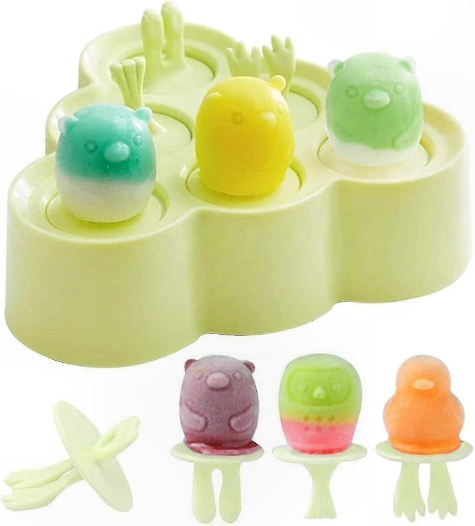 Reusable Silicone Popsicle Molds, Mini Ice Cream Maker for DIY Yogurt Sorbet Bars