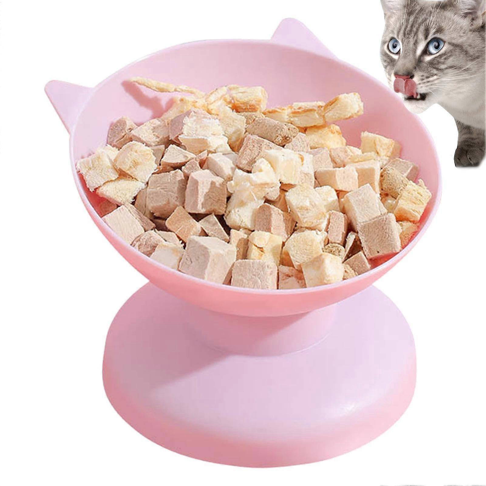 Elevated Cat Feeding Bowl, Tilted Cat Bowl, NonSlip Stress Pet Dish, Easy Access for Dogs and Cats