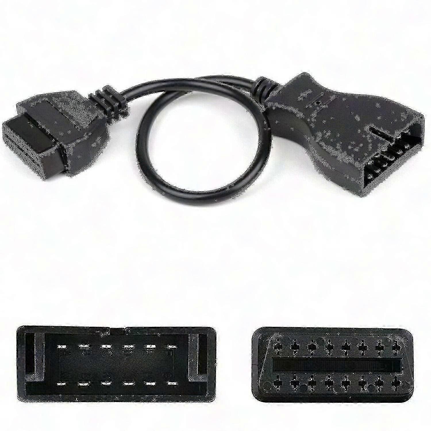 12 Pin Obd1 To Obd2 16 Pin Adapter Connector Cable