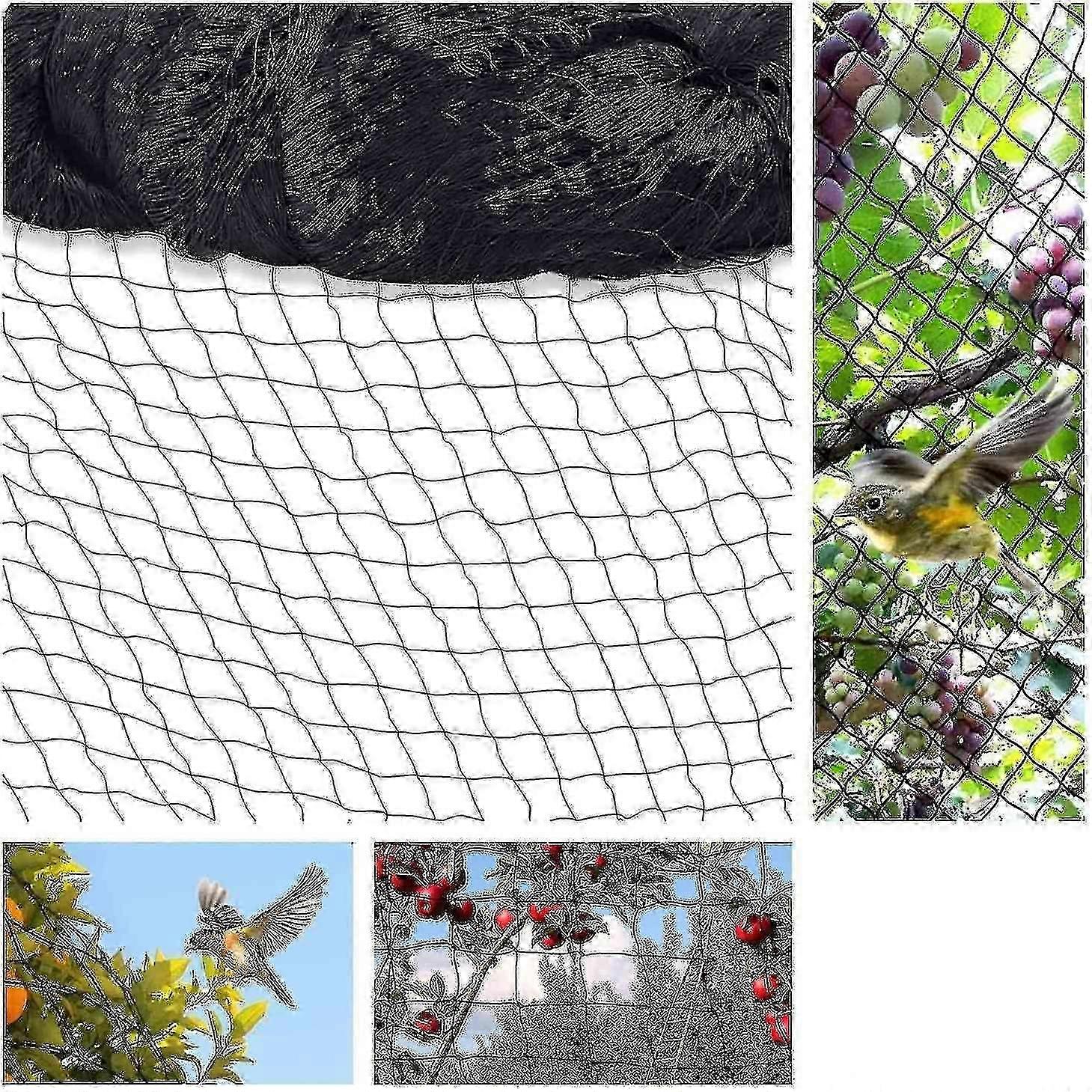 15m x 15m Vogelschutznetz mit großen 5cm x 5cm Löchern für Gärten und Teiche
