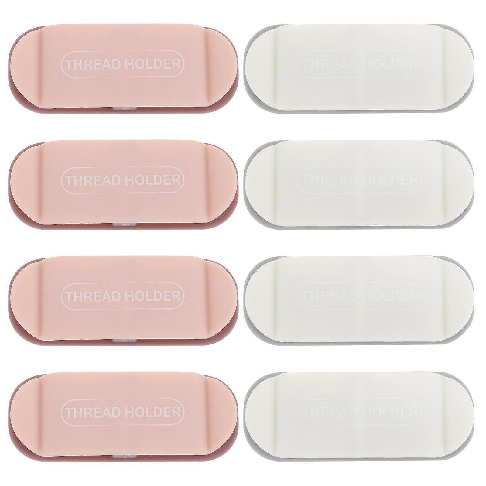 Power Plug Hooks Abs Wall Storage Boxes Suitable for Home Use Pink Abs Material Supporting Wall Mountable Feature 8Pcs