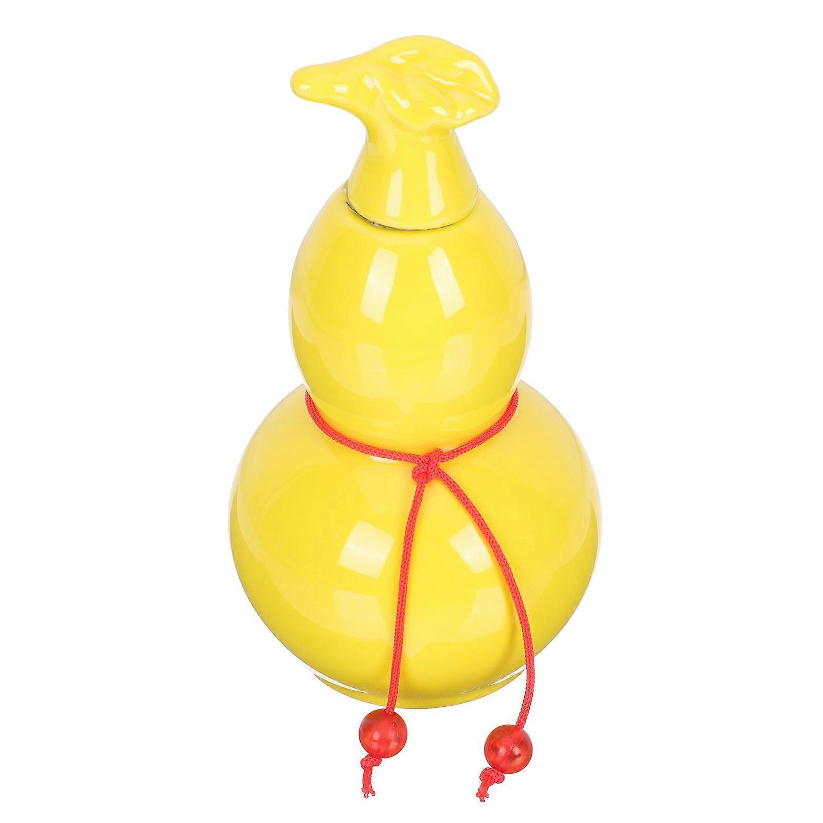 Multi-Function Powder Container Ceramic Canister Kitchen Storage Yellow Sealed Protection 1Pcs