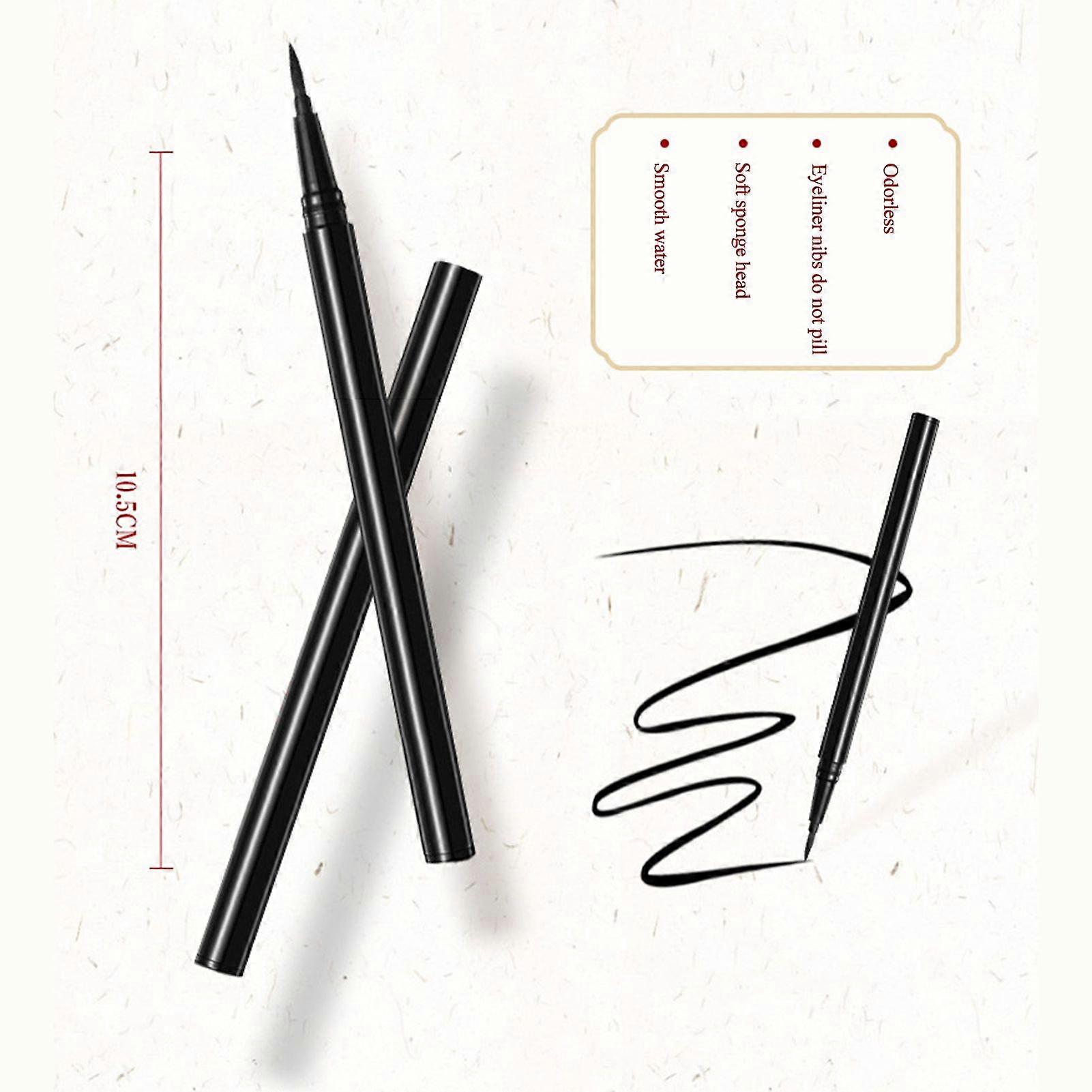 6 Pairs Reusable Self Adhesive Eyelashes Natural Thick False Lashes Extension with Tweezers and Self-adhesive Eyeliner