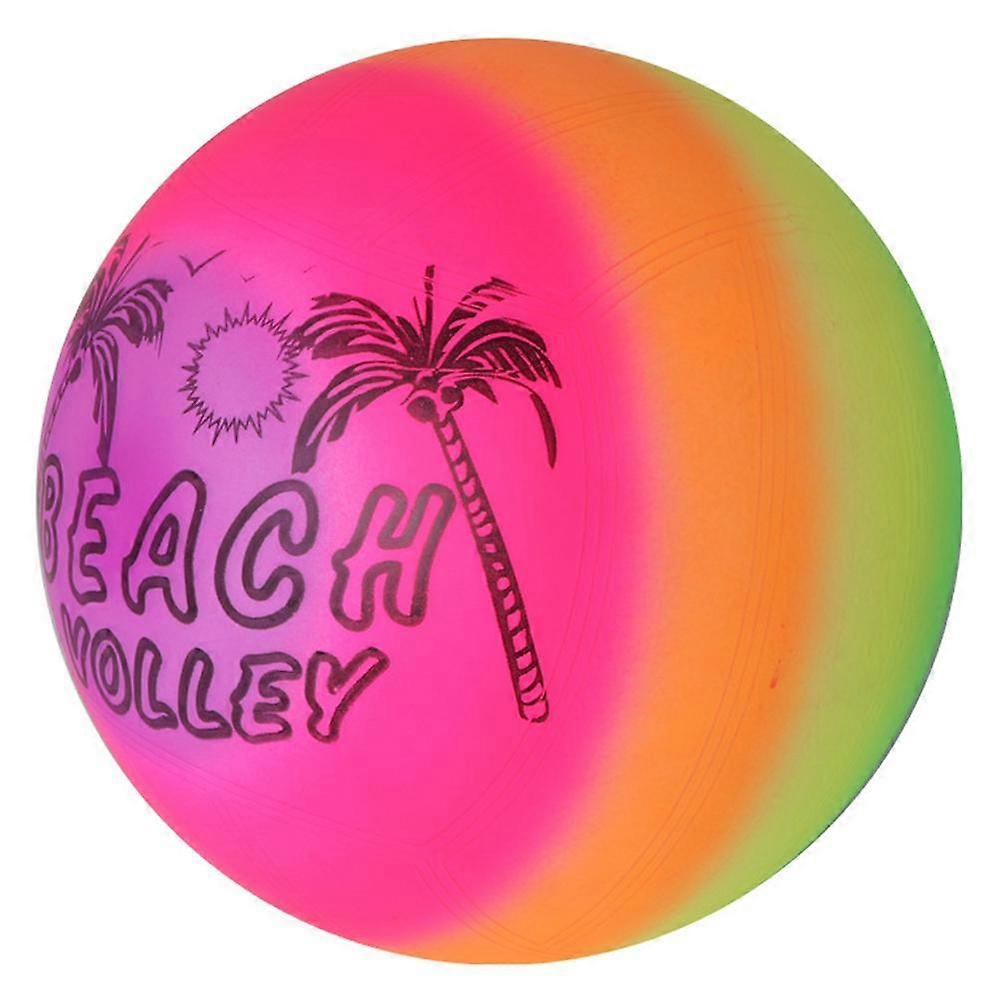 Rainbow Beach Ball - Durable, Easy Inflation, Great for Outdoor & Recreational Fun