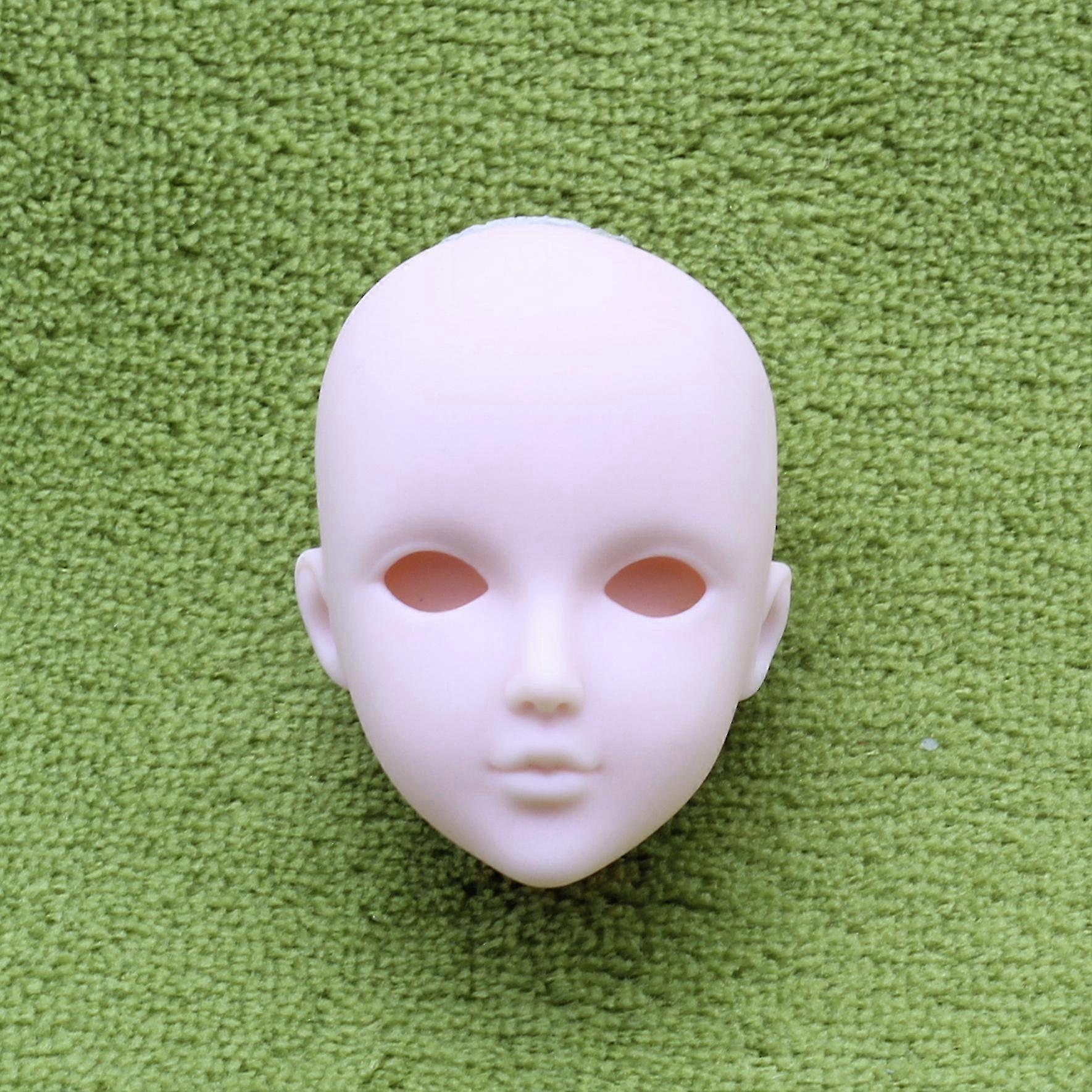 10pcs Soft Plastic Toy Practice Makeup Doll Head White Double-fold ...