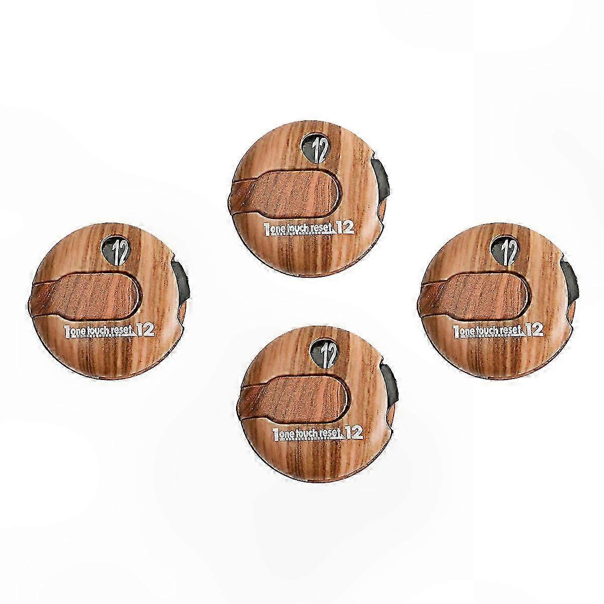 4-Pack Golf Score Tracker Precision Stroke Counter for Golf Enthusiasts Gift Idea Golf Accessory
