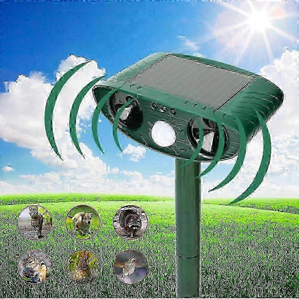 Solar Powered Ultrasonic Deer Repeller - Pack of 1 - Repels Deer in 48 Hours 2025