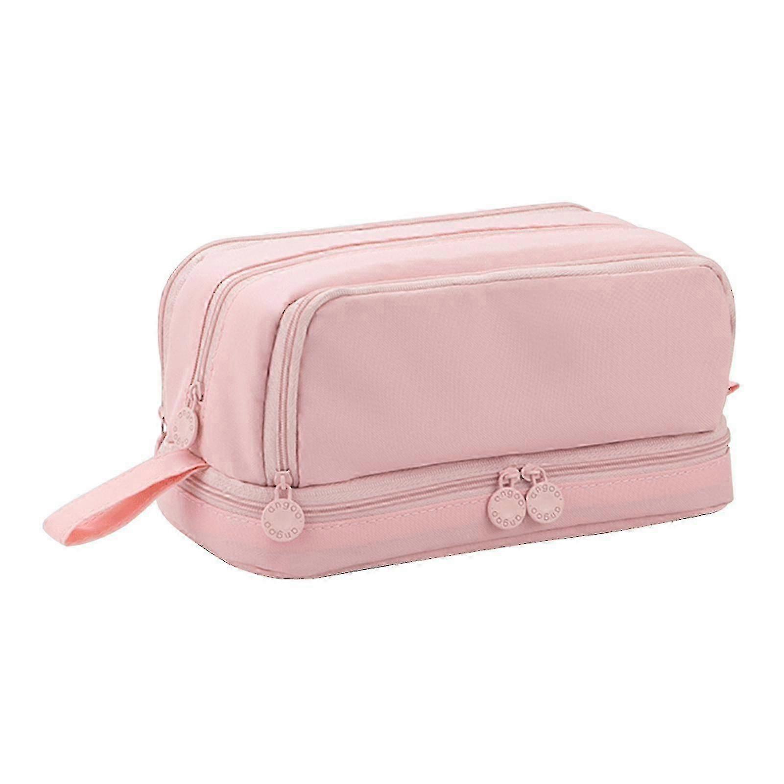 Stort kapacitets 4-facks pennfodral med dragkedja för pojkar, flickor, barn, studenter