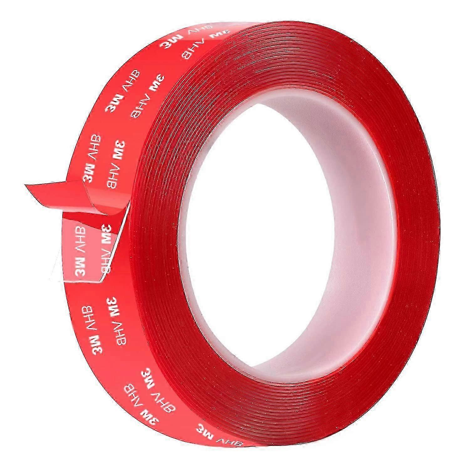 3M VHB Heavy Duty Double-Sided Tape with Clear Waterproof & Multifunctional Adhesive for Car Mounting & Carpets - Length 3m, Width 1.5cm
