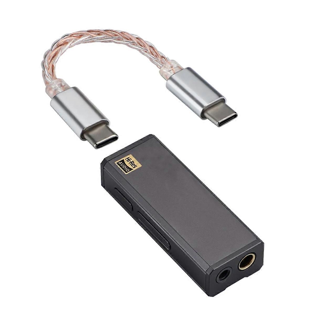 H3 Portable Headphone Amplifier ES9039Q2M Earphone Amplifier 32bit/768kHz DSD512 Decoding AUX Balanced 3.5/4.4MM