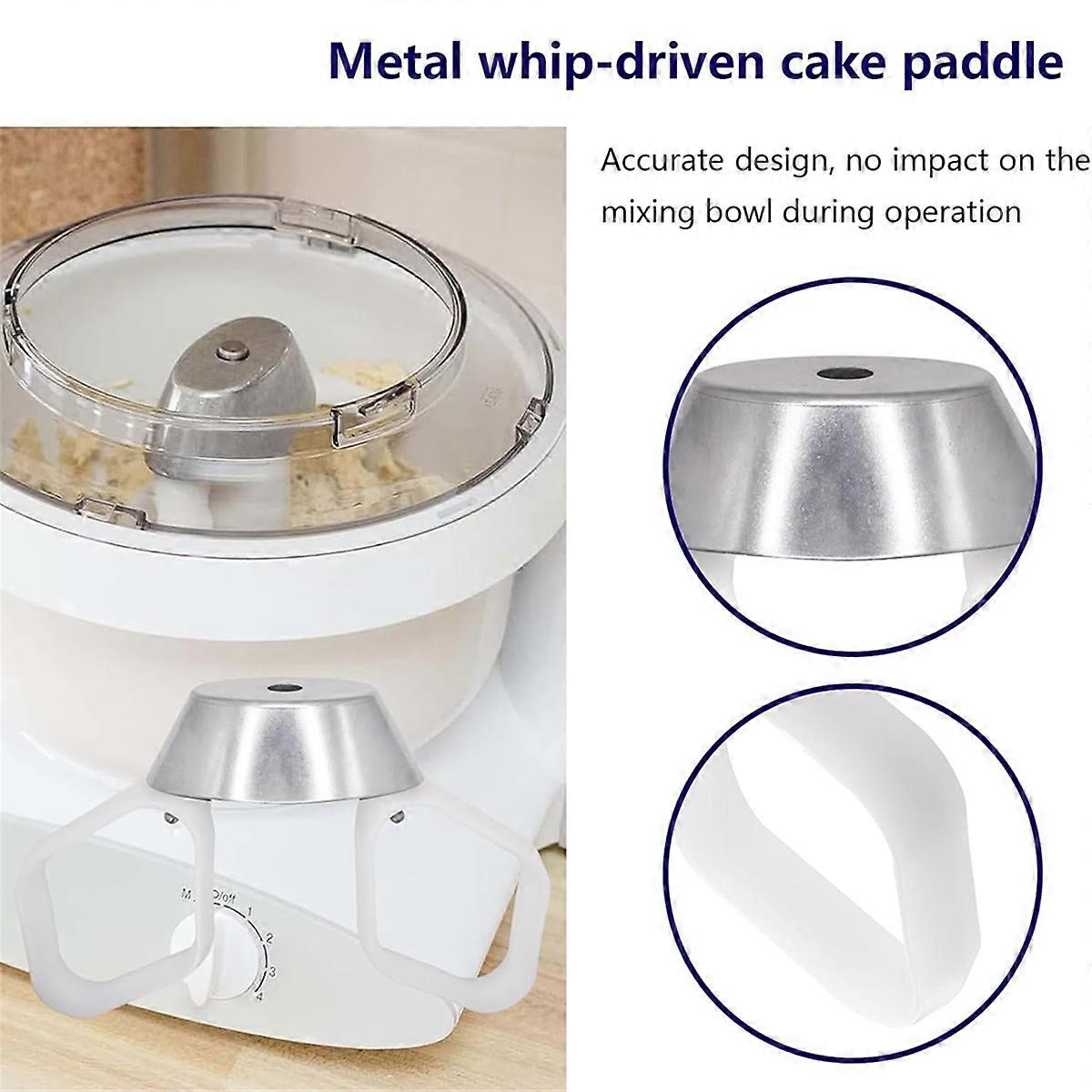 Cookie Paddles for Universal Mixer, 2 Pack Cookie Paddles for Mixer with Metal Whip Drive
