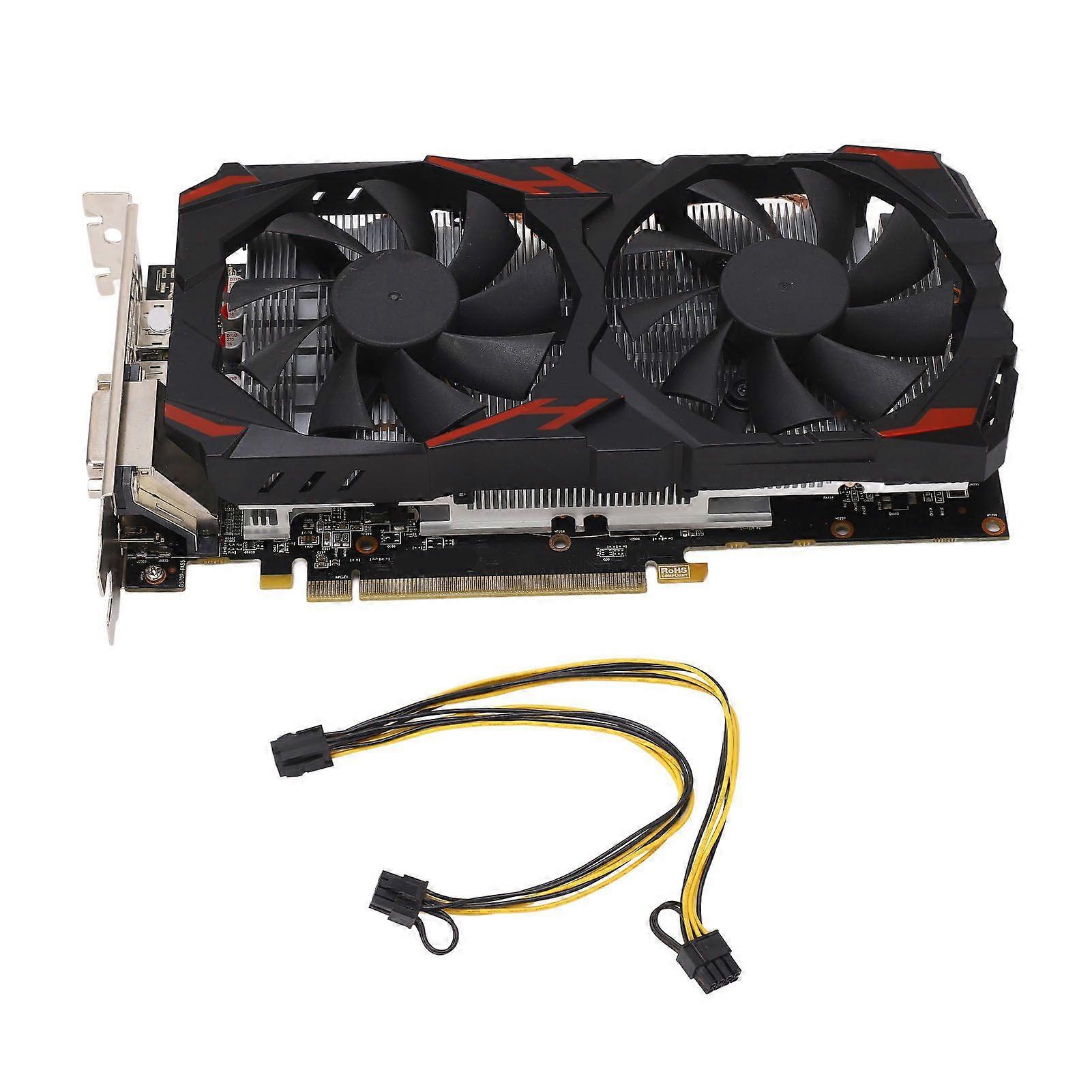 RX 580 8GB 256BIT Computer Gaming Graphics Cards Quiet Plug and Play Graphics Card with Dual Fans for Desktop PCs 580 8G D5