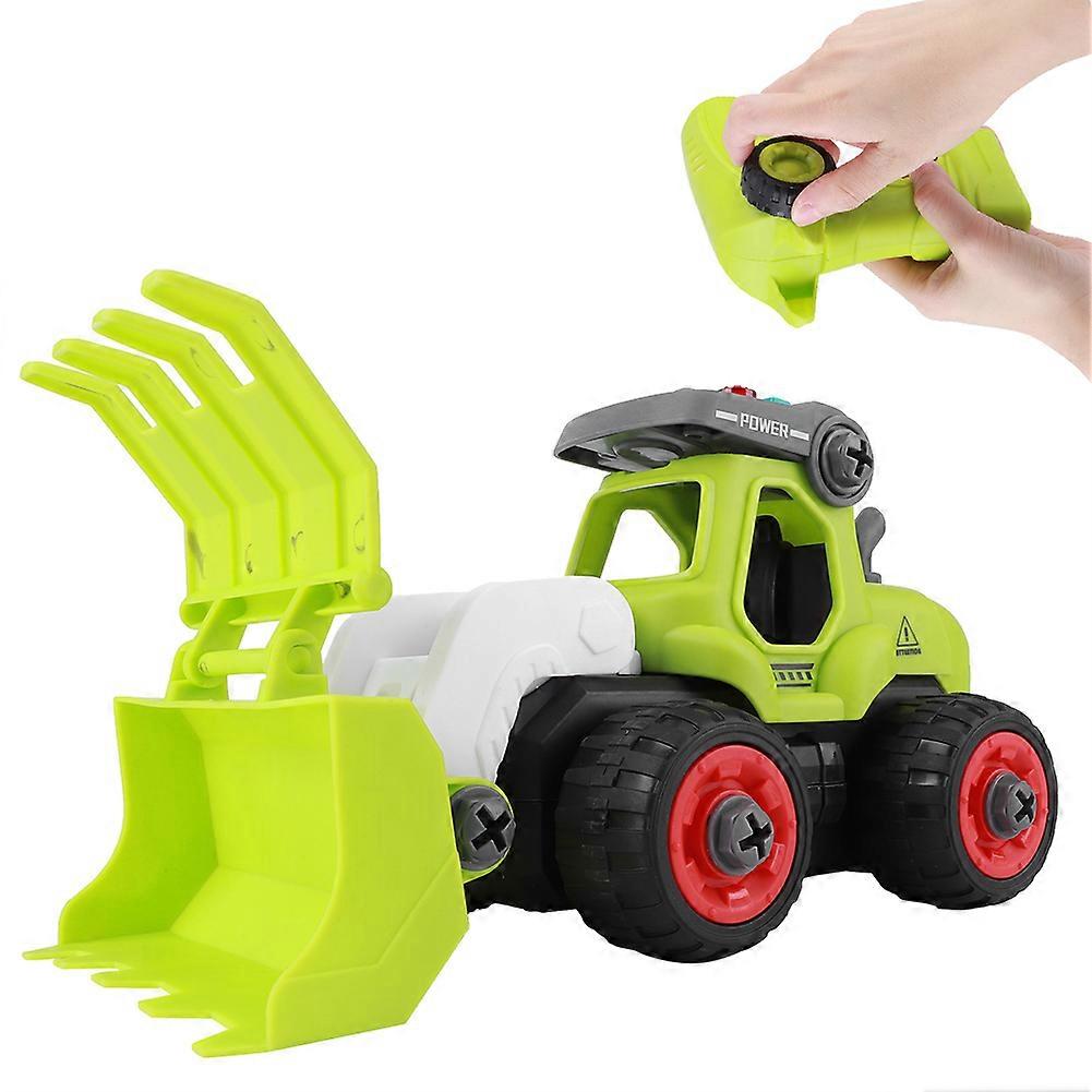 2.4GHz DIY Remote Control Electric Engineering Car Toy with Light 2#