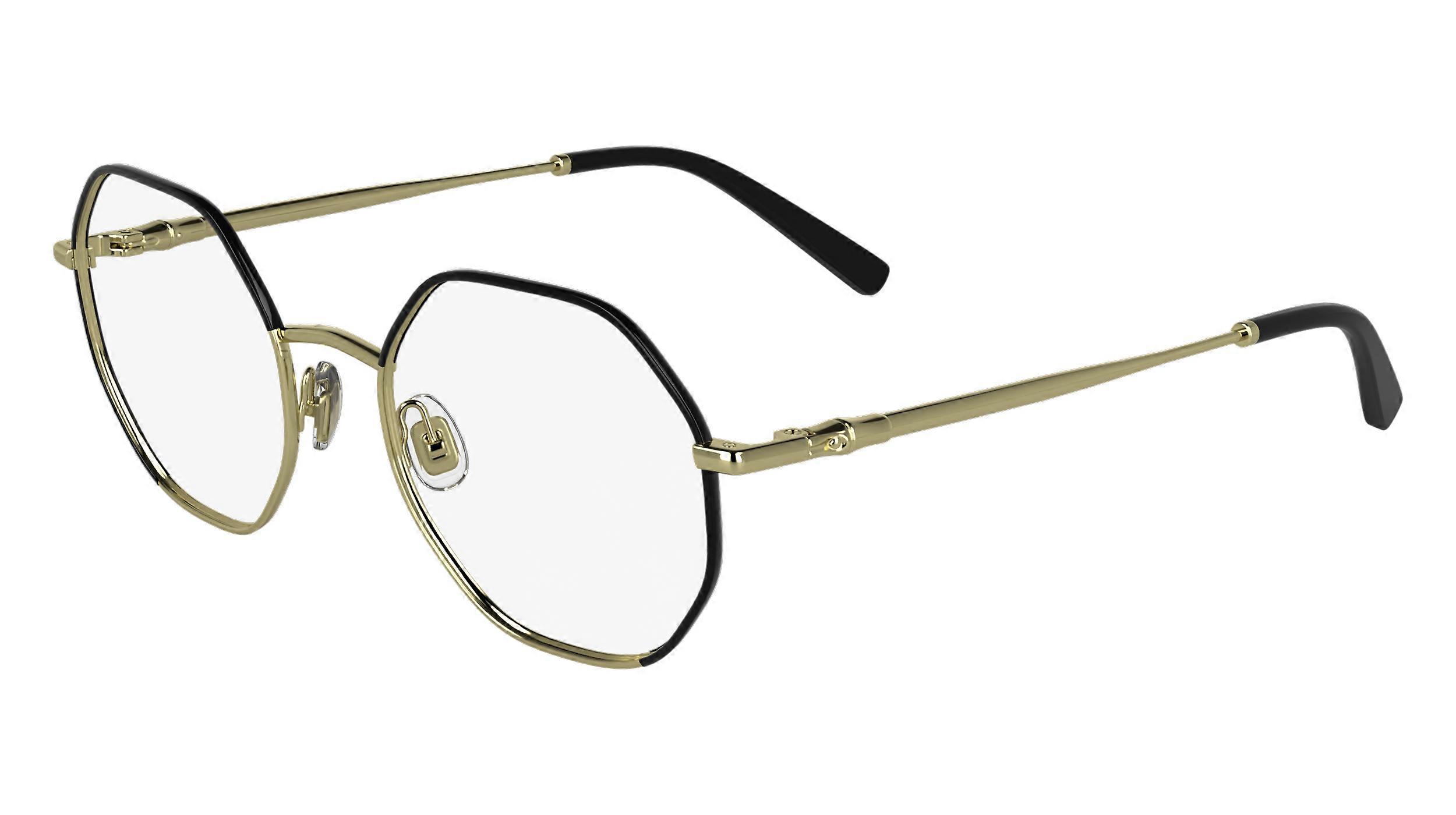 Eyewear Frames LONGCHAMP LO2166 728 GOLD/BLACK 54/19/145 FEMALE