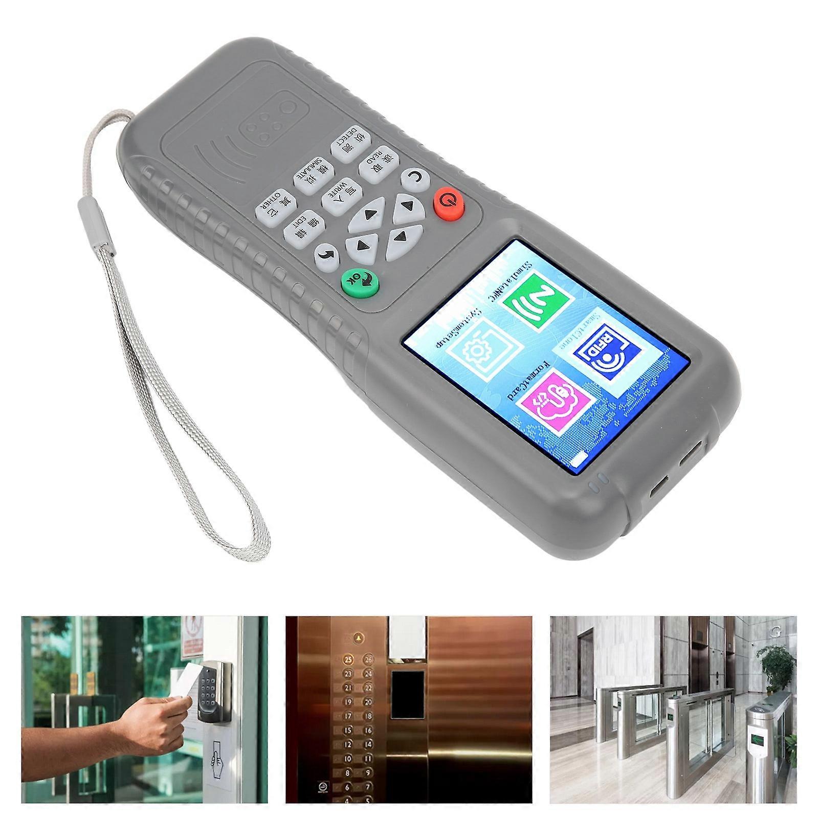 Smart Card Copier Reader Writer Full Color Screen Display Voice Prompts Portable for Uid Fuld Care Zxuid EuidIC White Card