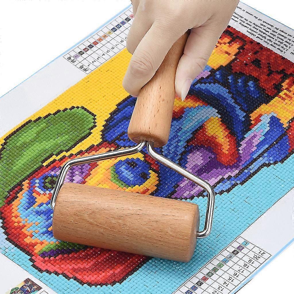 DIY 5D Diamond Painting Tool Set with Wood Roller