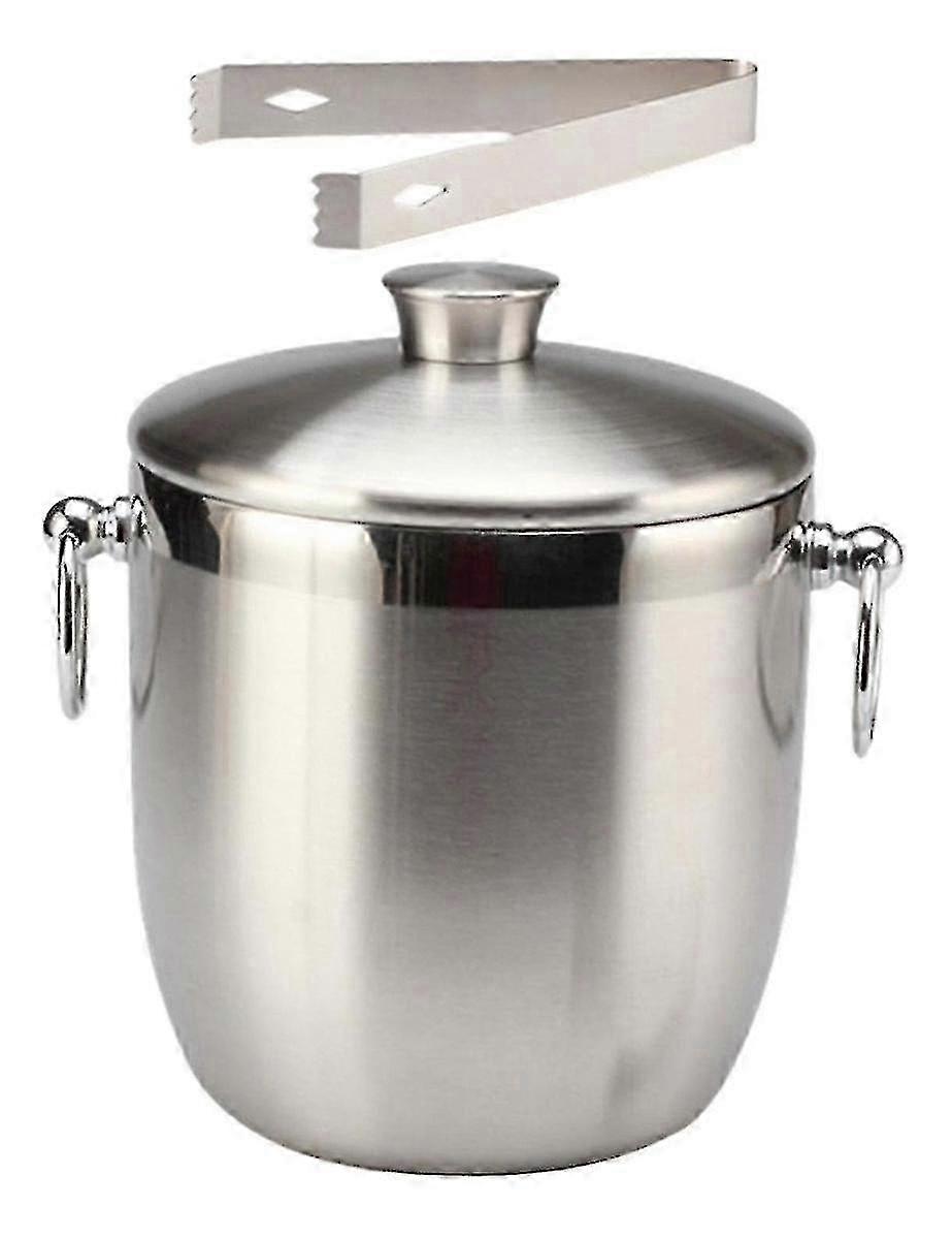 2025 Ice Bucket Red Wine Bucket Champagne Bucket Bar Ktv Double-layer Portable Ice Bucket 3l Ice Bucket (1pcs)