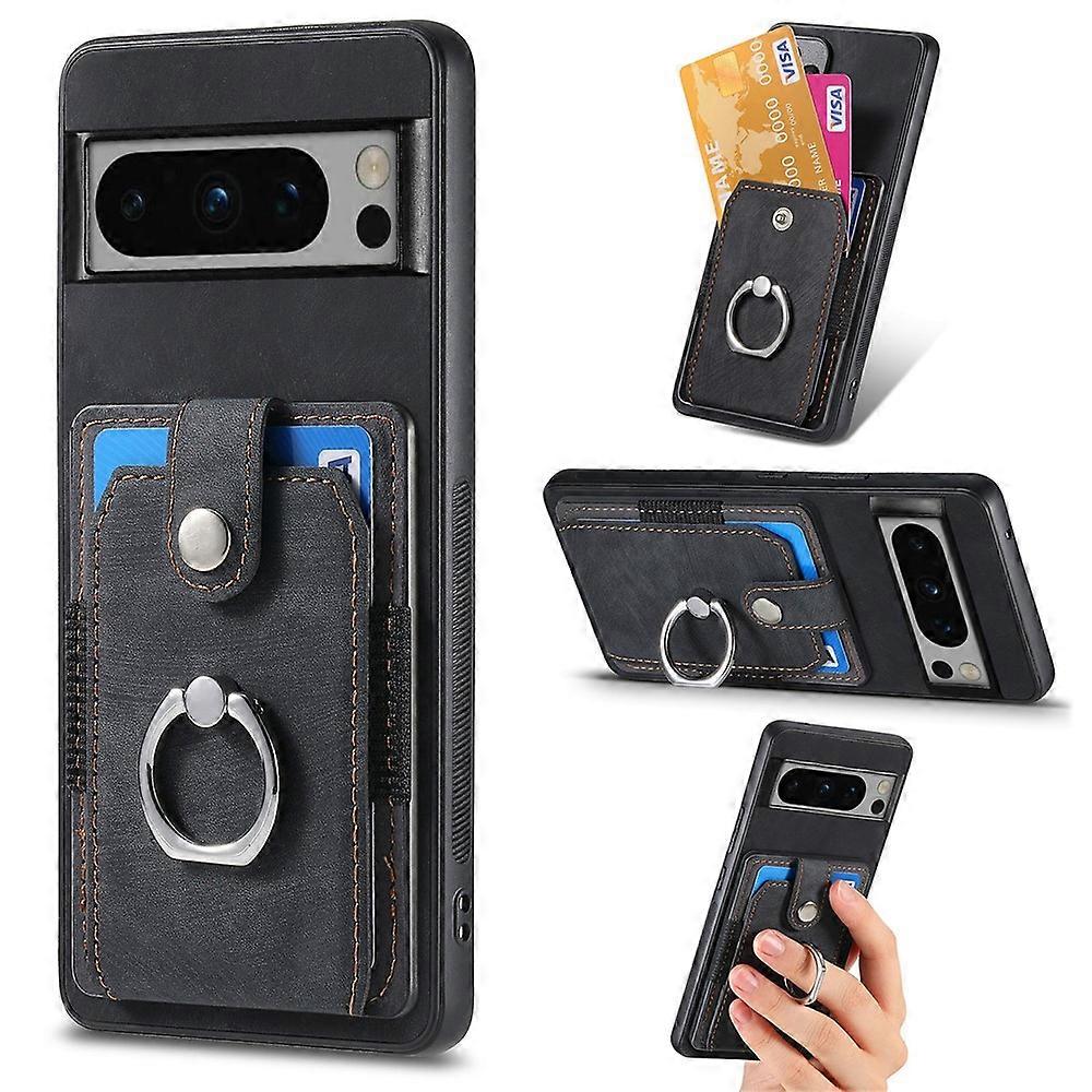 D2 Compatible For Google Pixel 8 Pro Cover Ring Kickstand Holder TPU Phone Protective Case