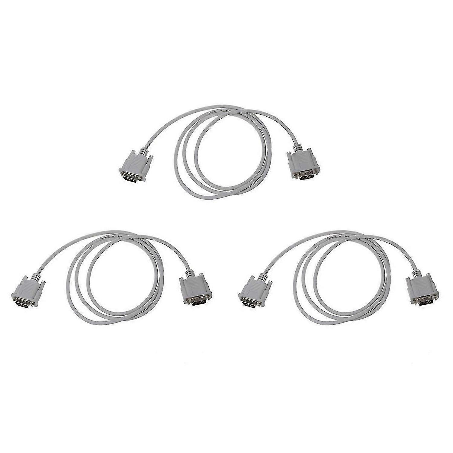 VGA DB15 Male Vers RS232 DB9 Adapteur Masculin Cable (Blanc, 1.4M)