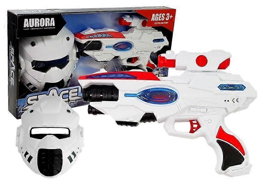 Giocattoli Laser Gun 30cm - con Maschera - Luce e Suono