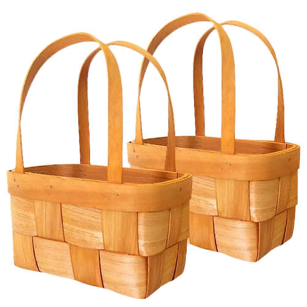 Light Brown Woven Basket Decorative Basket for Decor 4Pcs Set