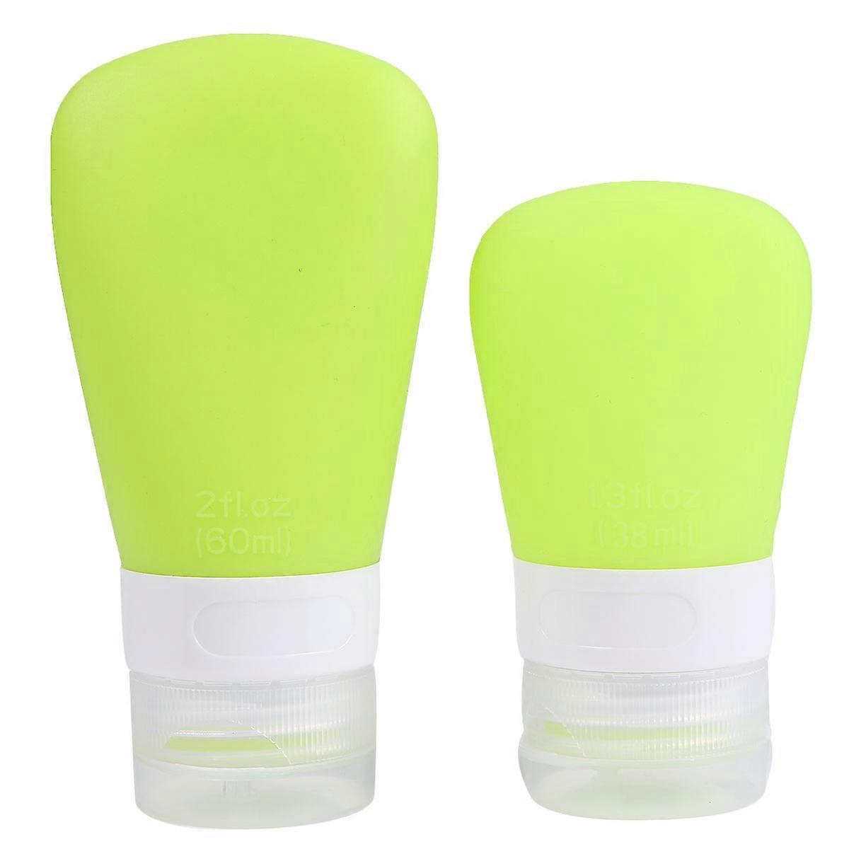 Sub Packaging Bottles for Storage Use 2Pcs Leakproof Silicone Liquid Containers