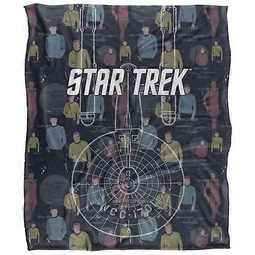 Star Trek Enterprise Silky Crew Supersoft Blanket