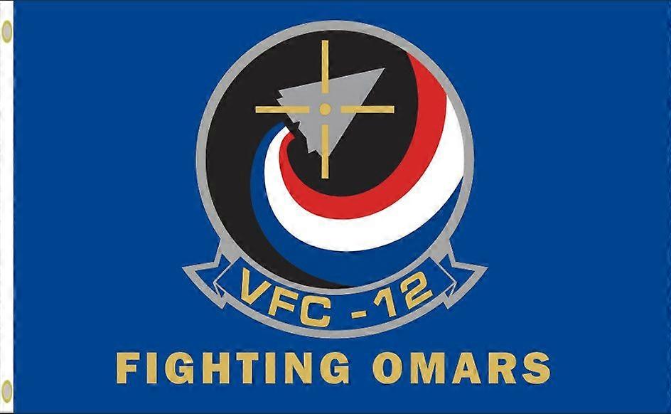 USN US NAVY VFC-12 Fighting Omars Single-Sided Flag Banner