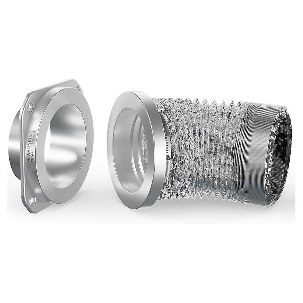 Magnetic Dryer Vent Coupling DV180 Airtight Seal Dryer Vent Connector Kit Easy to Clean Quick Connector