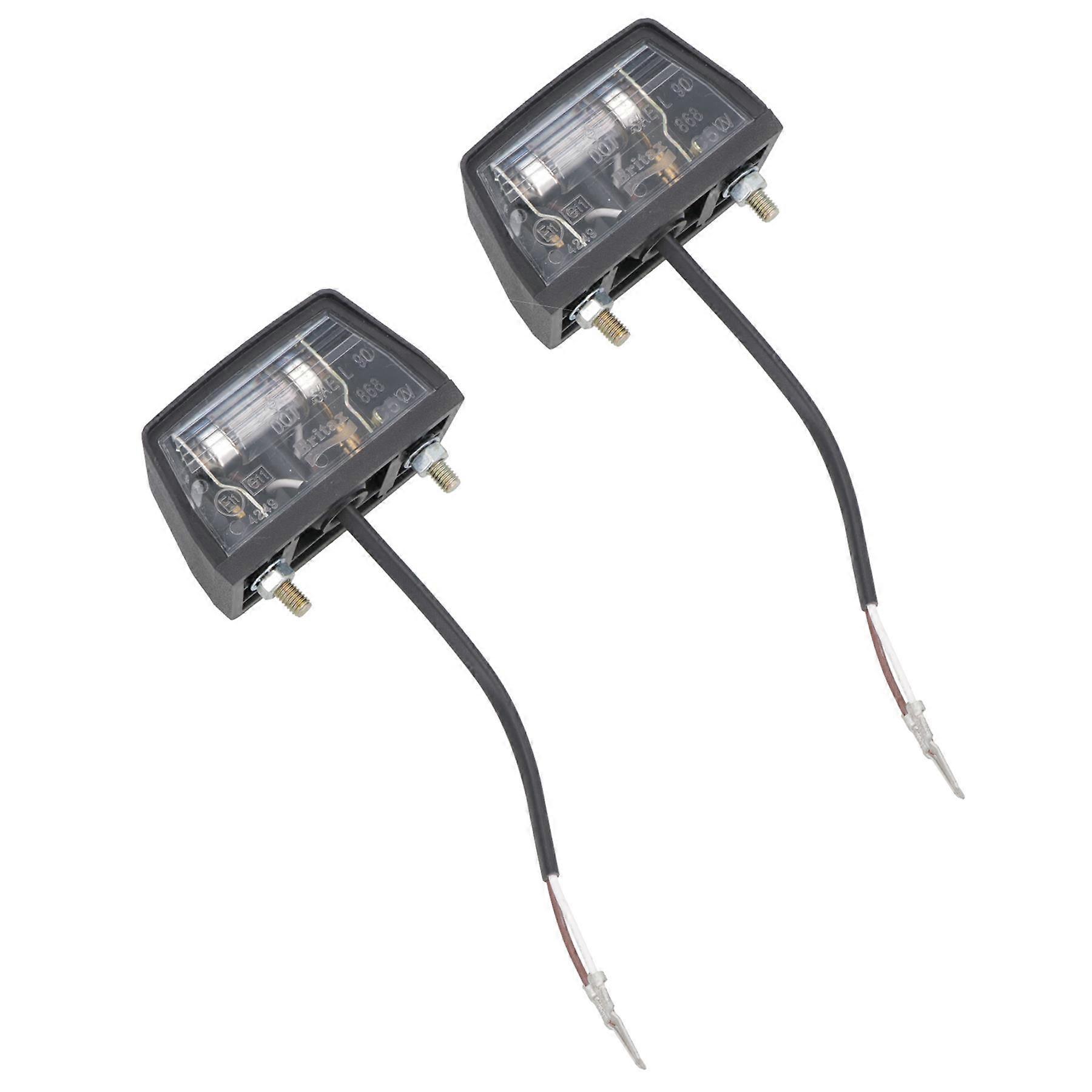 Number Plate Illumination Light / Lamp for Trailers Caravans Vans 2 Pack