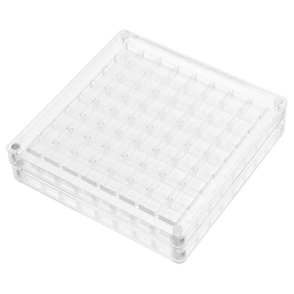 Transparent Seashell Holder Display Box for Home Use Acrylic Organizer 2Pcs