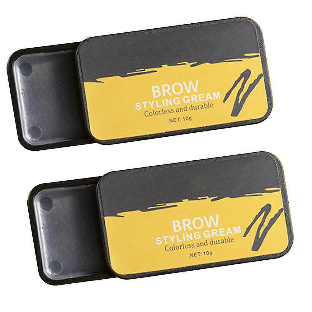 Eyebrow Styling Cream for Makeup 2Pcs Plastic Brow Wax